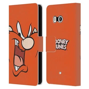 OFFICIAL LOONEY TUNES FULL FACE LEATHER BOOK WALLET CASE COVER FOR HTC PHONES 1 - Picture 1 of 7