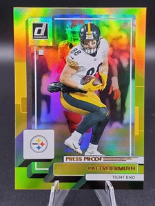 Pat Freiermuth Pittsburgh Steelers 2022 Donruss Gold Holo Press Proof Premium - Picture 1 of 1
