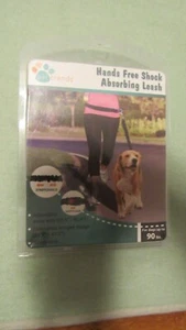 Correa para correr absorbente de golpes manos libres Pet Trends modelo negra a 90 lb  - Imagen 1 de 4