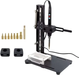 Vertical Heat Press Heat Insert Tool Machine with 60W Soldering Iron Brass Knurl - Picture 1 of 8