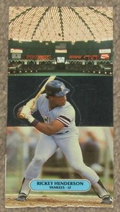 1987 Donruss Pop-Up - NEW YORK YANKEES RICKEY HENDERSON - EX-MT - FREE SHIPPING