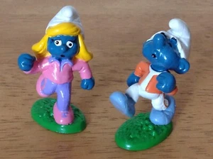 Vintage Jogging Smurfs Figure Peyo Schleich Hong Kong - Bild 1 von 5