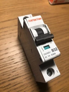 NEW CONTACTUM 7132B MCB CONTACTUM 32 AMP MCB 32A B32 7132B