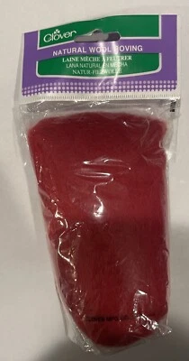 Natural Wool Roving 0.3 Ounce-Red 051221507274 (q) - Image 1 of 4