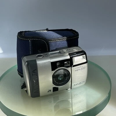 MINOLTA VECTIS 200 IX DATE CAMERA Vintage Film Camera 25mm-50mm & CaseTested#483 - Image 1 of 4
