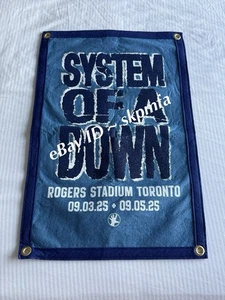 SYSTEM OF A DOWN Banner Toronto 💯 Official Merch Rogers Stadium NOT Poster 🖐️ - Picture 1 of 4