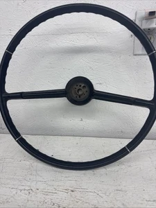 OEM Chevrolet 1964 Impala Steering Wheel Chevy Bel Air Biscayne Black - Picture 1 of 7