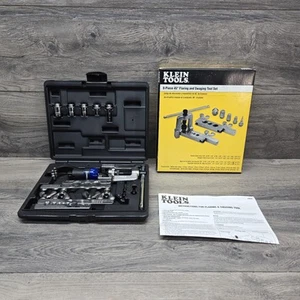 Klein Tools 9-teilig 89020 Flairing Presswerkzeug-Set mit Koffer HERGESTELLT IN DEN USA Bonusschneider - Bild 1 von 14