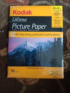Kodak 8892796 Ultima Picture Paper, High Gloss 8 1/2 X 11in. - Picture 1 of 2