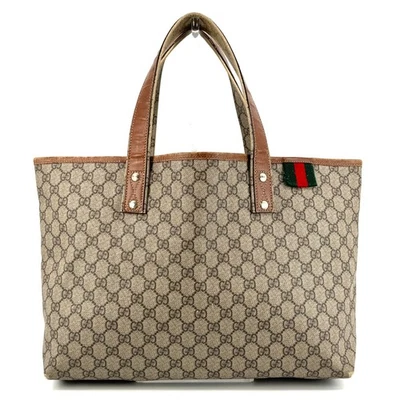Gucci PVC Tote Bag GG Supreme Shelly Line Authentic from Japan - Image 1 of 4