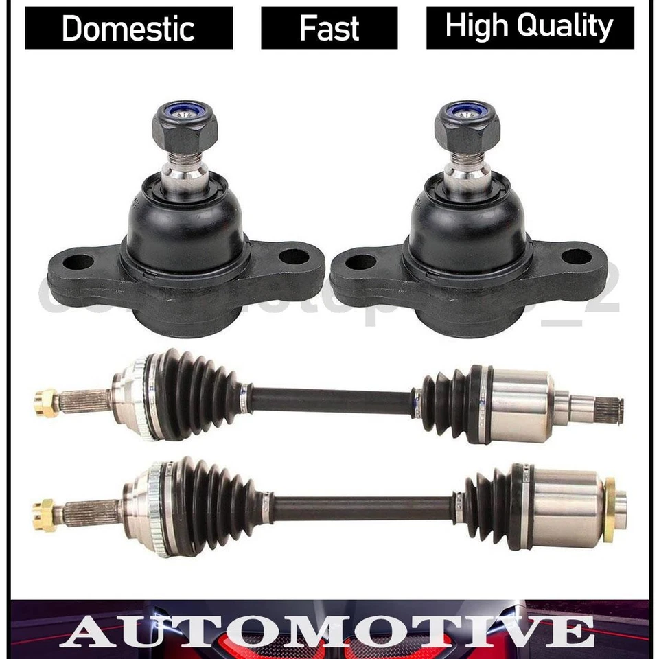 4 Front Lower Front Ball Joint CV Axle Shaft Fits 2001 Hyundai XG300 Foto 1 de 4