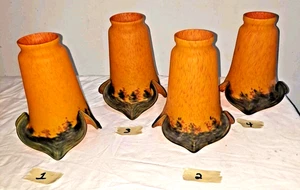 ONE  ART DE FRANCE STYLE Glass Art Tulip Style Lampshade (4 available) - Picture 1 of 10