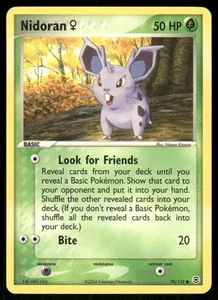 Pokemon Tcg Nidoran [F] #70 Pokemon Fire Red & Leaf Green LP - Picture 1 of 2
