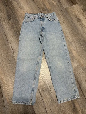 Vintage Levi’s Orange Tab 550 Student Fit Light Wash Denim Jeans 28x28 - Image 1 of 4