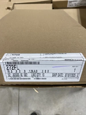 "Rejilla de suministro de doble desviación blanca Titus 272FL 18"" X 8""" Foto 1 de 3