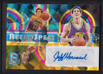 2023-24 JEFF HORNACEK 34/49 AUTO PANINI SPECTRA RETRO SPECT ICE CRACKED - Image 1 of 2
