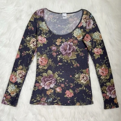 Kirra Y2K Style Floral Long Sleeve Top - Image 1 of 4