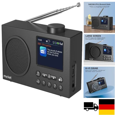 Mycket Tragbares DAB/DAB+ Radio, UKW Digital Radio mit 2025 Neuesten - Bild 1 von 4