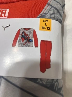 NEW - Spiderman - 11/12 2 Piece Kids Long Sleeve Pajama Set - Marvel - Image 1 of 3