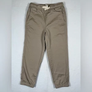 CREWCUTS J. Crew Boy's Pull-On Elastic Waistband Khaki Cuffed Joggers Size 5 - Picture 1 of 8