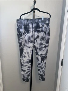 Lululemon warme Daunen-Jogginghose Earth Dye 32 Zoll Taille Tye Dye schwarz weiß - Bild 1 von 4
