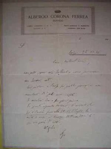 FATTURA ALBERGO CORONA FERREA ROVIGO 1920 ( n10-2-3 ) - Imagen 1 de 1