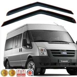 For Ford Transit  2007-2013 3D  Wind Sun Rain Guard Window Visor  2 PC - Picture 1 of 2