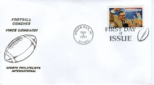 UNITED STATES VINCE LOMBARDI FOOTBALL FDC4554 - Picture 1 of 1