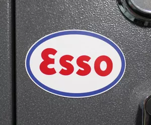 Vintage ovales Esso Logo - Kühlschrankmagnet - 4"" oder 5,5"" - Standard Öl & Gas - Bild 1 von 1