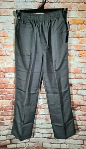 BNWT Boys Sz 10 LW Reid Brand Dark Grey Double Knee Elastic Waist School Pants - Picture 1 of 2