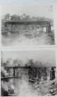 2 X 1880S Photographs Of Building The Burrum Railway Bridge, Howard, Qld