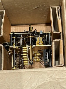 Orologio Vintage Triplo Carillon Movimento Germania Ovest Nuovo Vecchio Stock In Scatola Originale - Foto 1 di 14