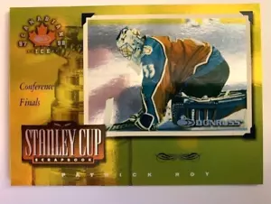 Libro de recortes Patrick Roy -Colorado - 1997-98 Donruss Canadian Ice Stanley Cup/1000 - Imagen 1 de 3