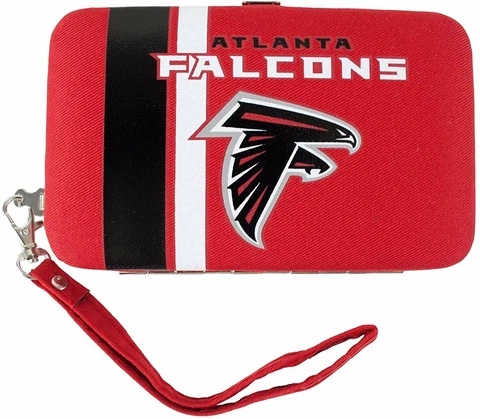 Atlanta Falcons Distressed Logo Shell Wristlet Wallet Purse Cover