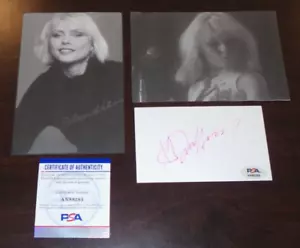 Debbie Harry Autographed PSA 3x5 Index Card Blondie Authentic - Picture 1 of 3