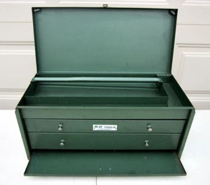 Vintage S-K Tools Heavy Duty 2 Drawer Metal Tool Box Model No. 1541 Made in USA - Picture 1 of 24