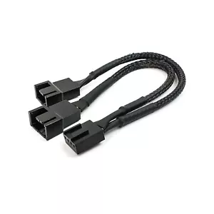 PWM Y Kabel 4 PIN Adapter Lüfter Verteiler Splitter 1x Buchse 2x Stecker 15 cm - Bild 1 von 1