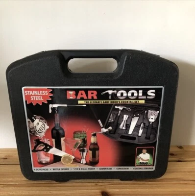 The Ultimate Bartender's Cocktail Set Bar Tools Stainless Steel Brand New In Box - Image 1 of 4