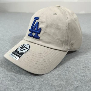 47 Brand Los Angeles Dodgers Dad Mütze Kahki Clean Up Baseball Cap verstellbar NEU - Bild 1 von 6