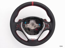 13-18 BMW F22 F30 SPORT NEW NAPPA/PERFORATED HEATED SHIFT SW RED mark/stitch