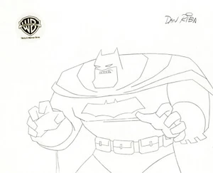 New Batman Adventures-Original Production Drawing-Batman-Signed Riba - Picture 1 of 1