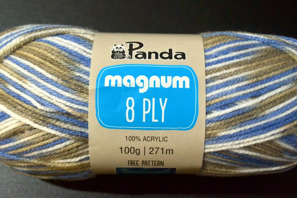 Panda Magnum 8 Ply Acrylic 100gm ball Natural Print - image 1 of 1