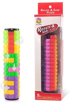 Drehen und Schieben Puzzle - patentierter Handschmeichlerwürfel 15 Schichten × 8 Farben  - Bild 1 von 4