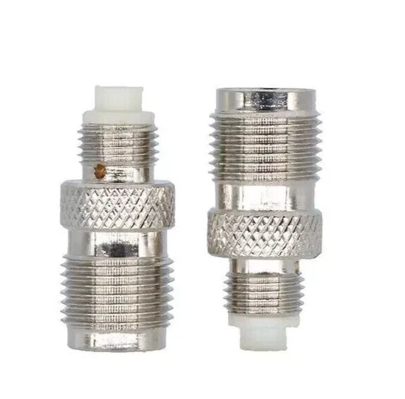 Coax Adapter FME Female to TNC Female RF Connector - Model: RFT-1240 QTY: 2 New - Image 1 of 4