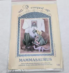 Mamasaurus von All Cooped Up Muster für 3 Stofftier Dinosaurier von Becky Tuttle Neu - Bild 1 von 3