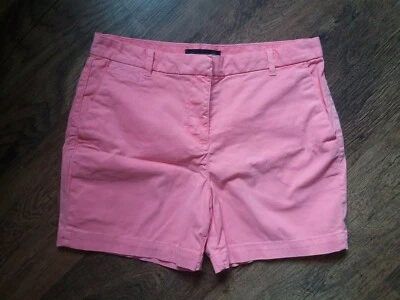 NEW M&S Collection Petite CHINO SHORTS Neon Pink 8 UK Cotton Rich BRIGHT - Image 1 of 4