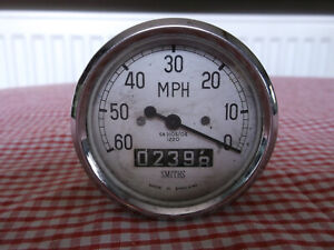 Classic Vintage British Motorcycle Smiths Speedometer