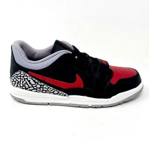 Jordan Legacy 312 Low PS Black Red Bred Cement Kids Shoes Sneakers CD9055 006 - Picture 1 of 5