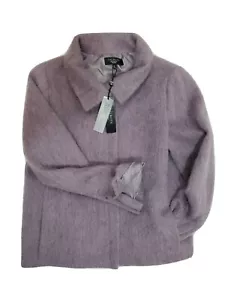Talbots Lavender Wool Alpaca Mohair Jacket Size 10P Full Zip Retail $229 NWT - Picture 1 of 12