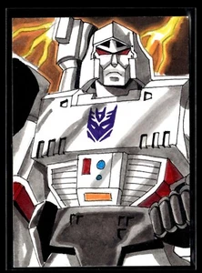 2024 Dynamite Transformers 40th Anniversary 1/1 Artist Auto Sketch Card Megatron - Picture 1 of 2